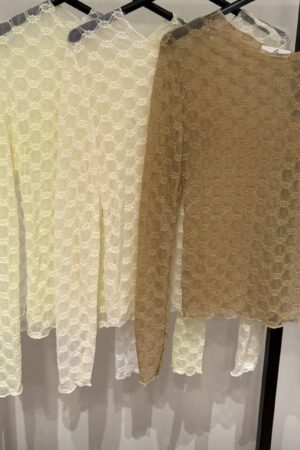 kanten long sleeve top dames lace truitje