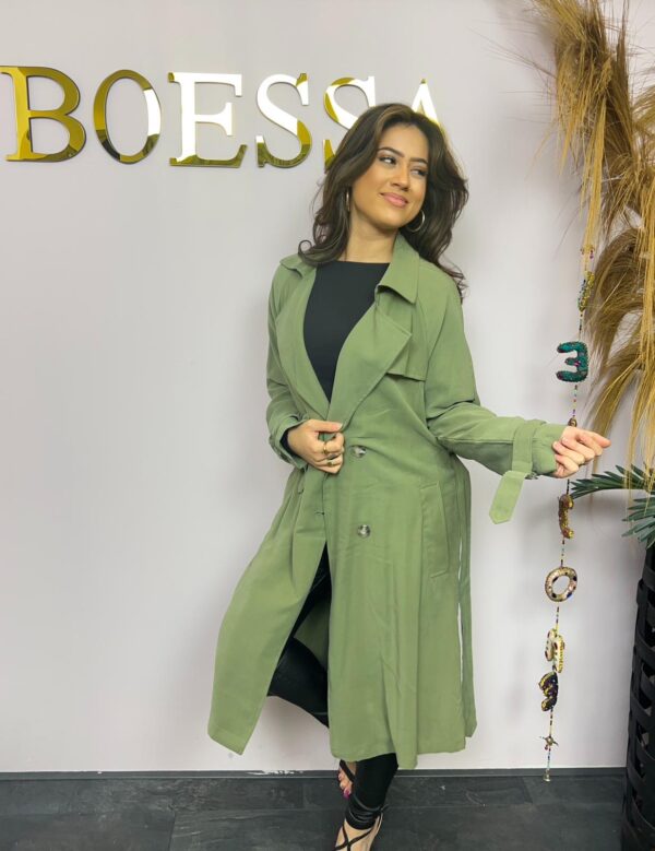 Stijlvolle trenchcoat beige - Afbeelding 2