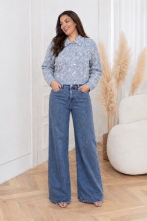 High waist wide leg tall jeans