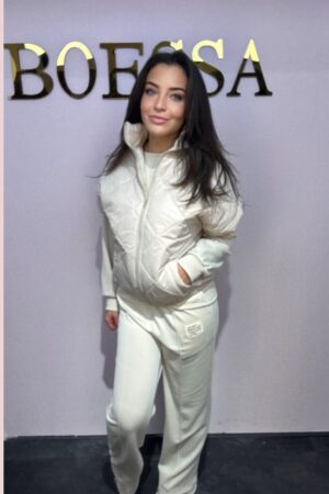 Bodywarmer beige dames met stijlvolle en comfortabele pasvorm