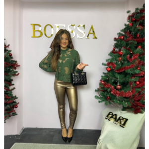 Norfy highwaist gold shimmer legging