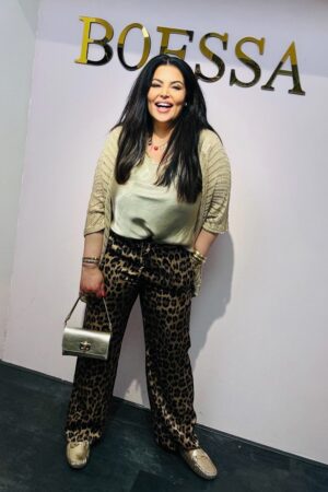 Leopard & Gold Shimmer Clutch – Statement Party Bag met Animal Print
