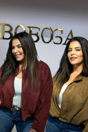 Oversized suède bomberjack dames – bordeaux en bruin – Boessa Mode”