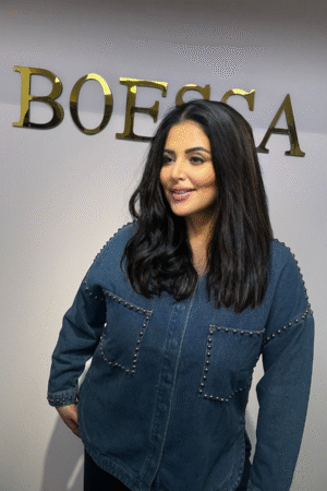 Oversized Denim Blouse met Studs – Spijkerblouse – Trendy & Stoer