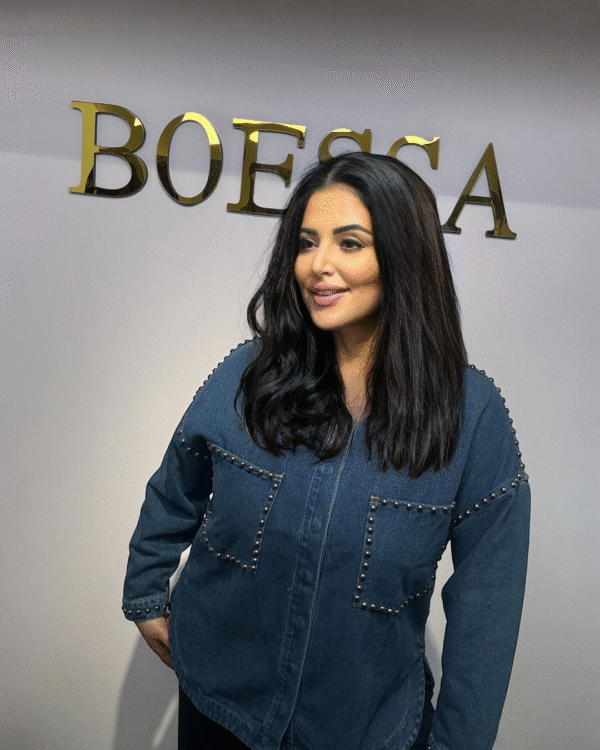 Oversized Denim Blouse met Studs – Spijkerblouse – Trendy & Stoer