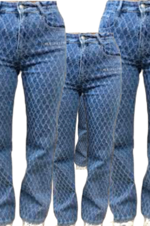 Deze donkerblauwe high-waist wide-leg jeans dames is stijlvol én comfortabel. De stevige denim bevat stretch, waardoor de broek extra lekker zit. Met subtiel ruitmotief en flatterende hoge taille.