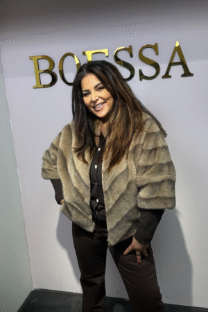 Nep bontjas dames – luxe fake fur jas met driekwart mouw in beige, bruin of donkerbruin