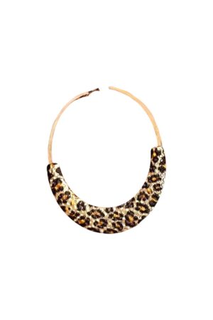 creolen leopard oorbel