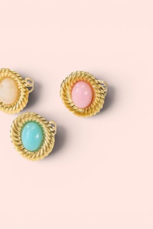 Chunky dot ring goudkleurig – trendy statement ring dames