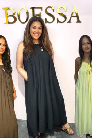 Viscose maxi jurk dames met steekzakken