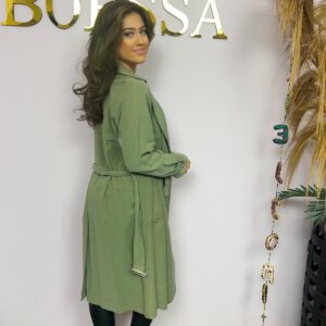 Stijlvolle trenchcoat beige - Afbeelding 4