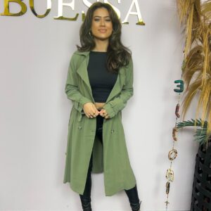Stijlvolle trenchcoat beige - Afbeelding 3
