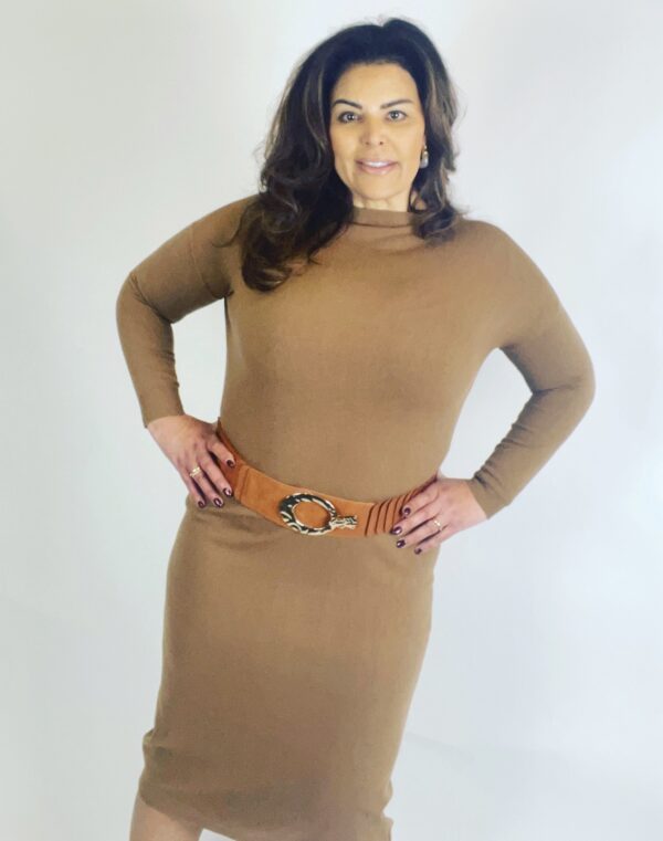 Gebreide maxi jurk