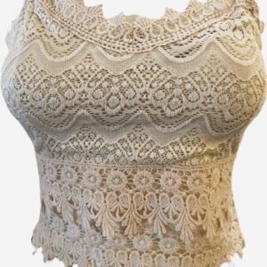 Bustier beige met kant