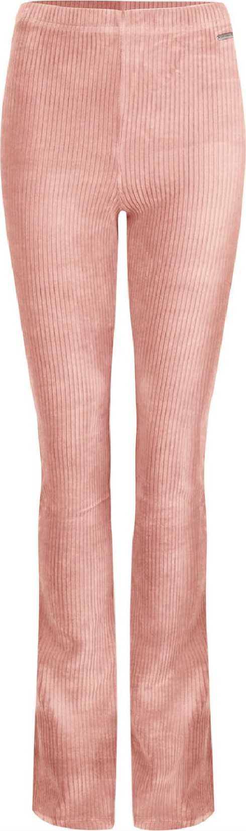 Lemmy roze rib flared broek