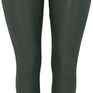 Norfy leatherlook pants groen