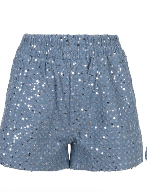 Dodie Denim short met Pailletten Ambika
