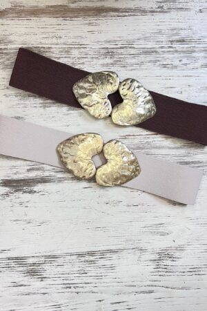 Riem elastisch met hart gesp