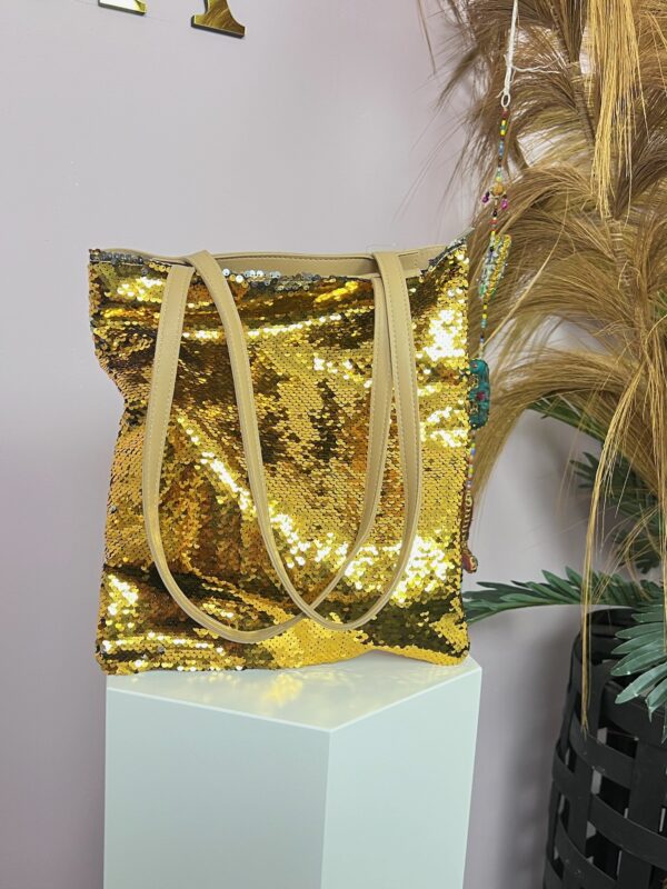 Canvas tas glitter